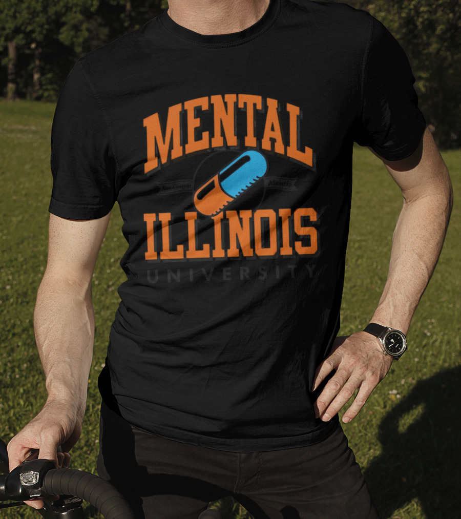 Mental Illinois University Capsule Emblem T-Shirt