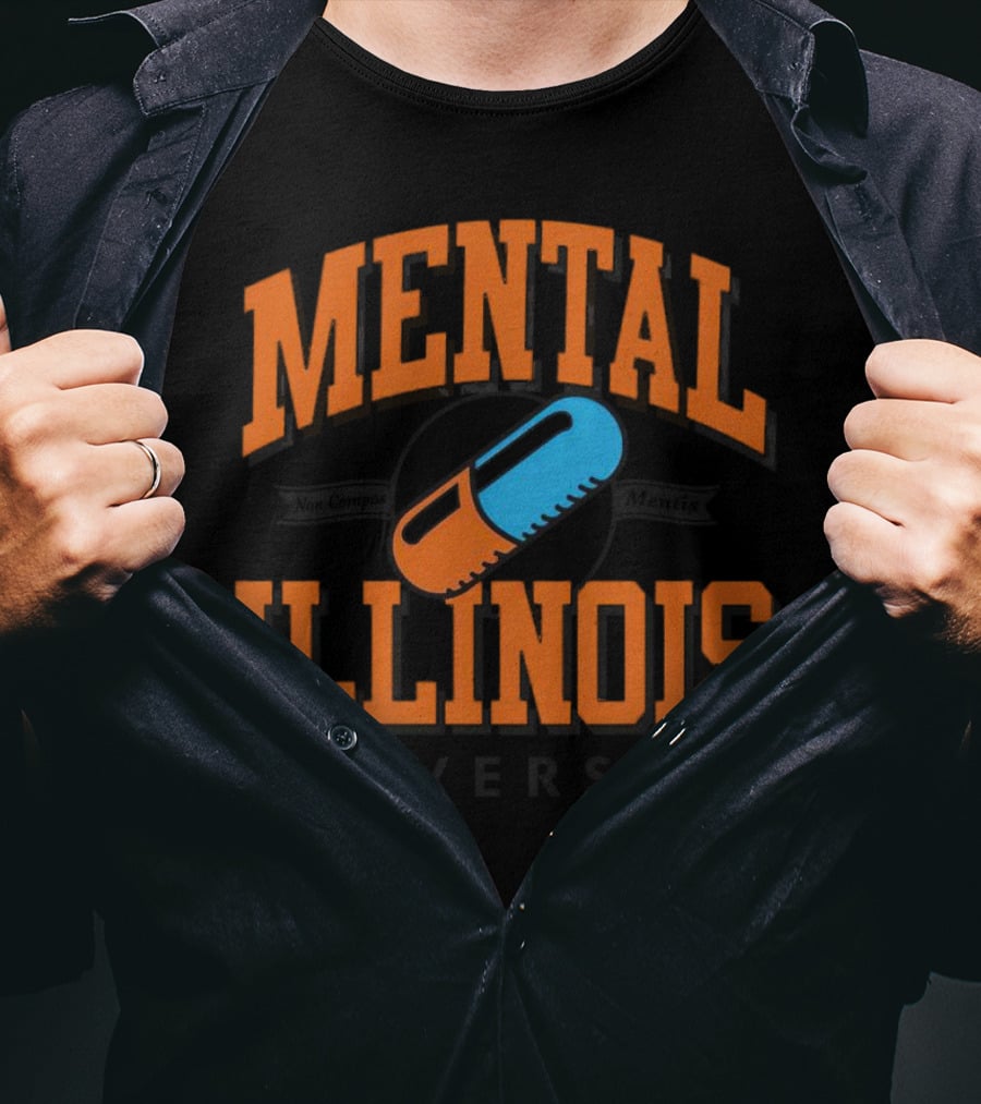 Mental Illinois University Capsule Emblem T-Shirt