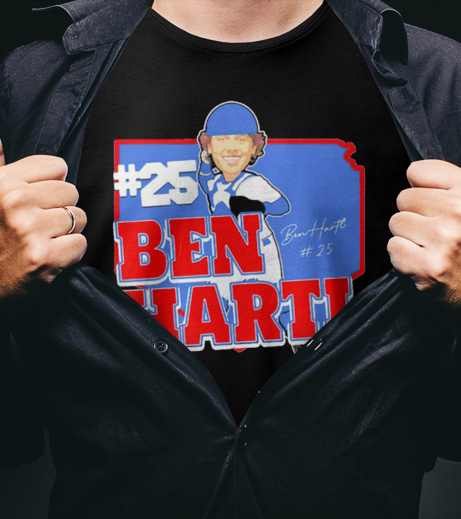 25 Ben Hartl Cartoon Signature T-Shirt