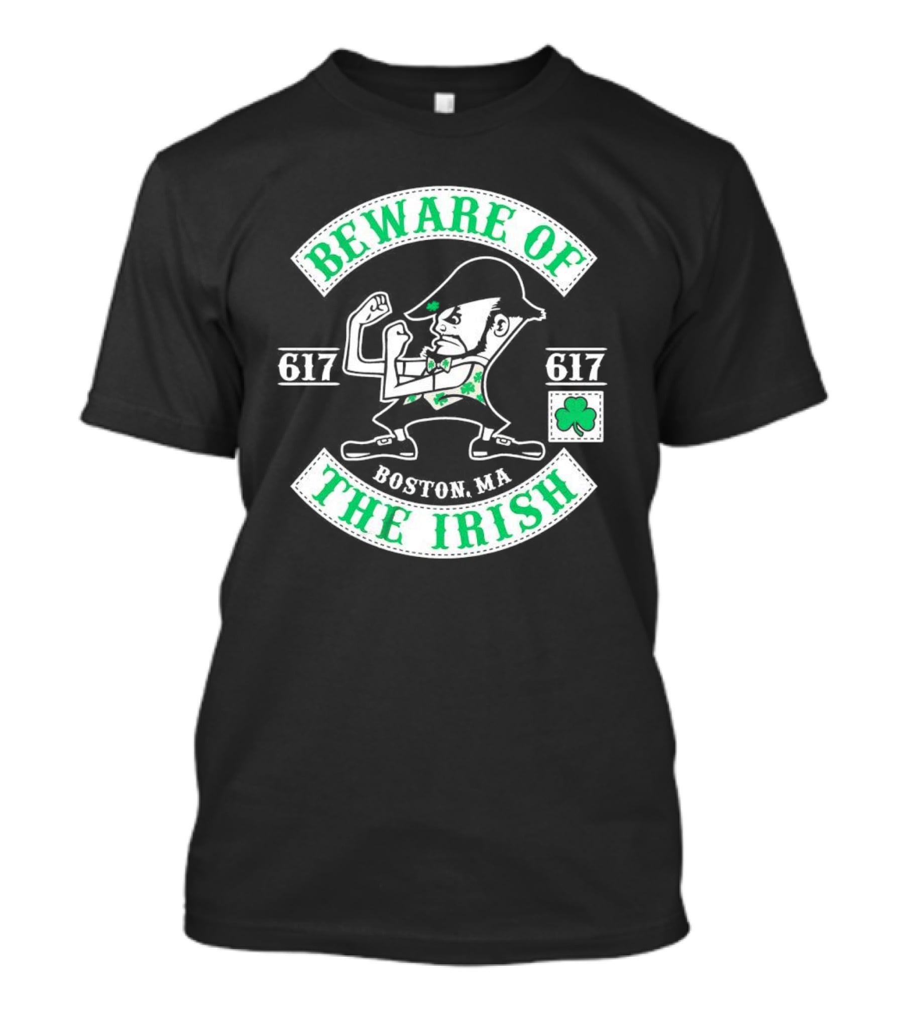 Beware Of The Irish Boston MA 617 Celtics T-Shirt