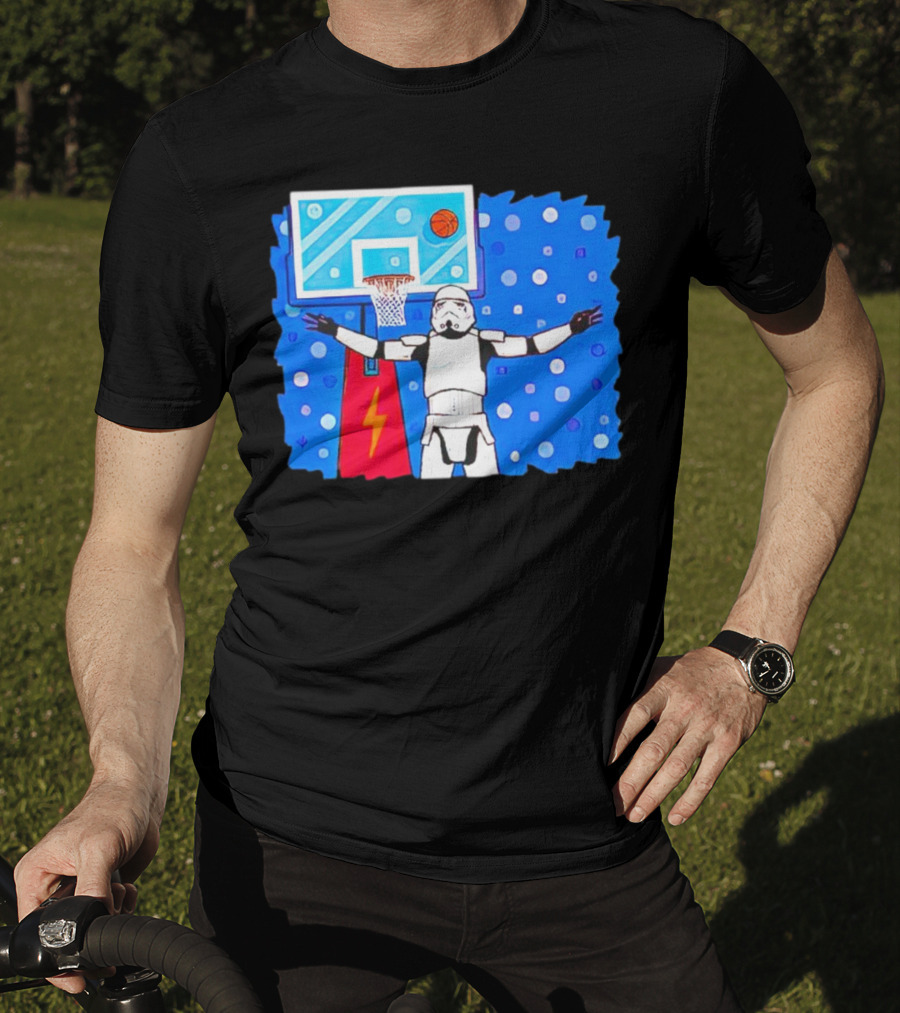 Stormtrooper Basketball No Look Shot T-Shirt