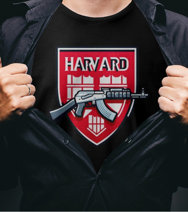 Dr. Eli David Harvard University AK-47 Shield T-Shirt