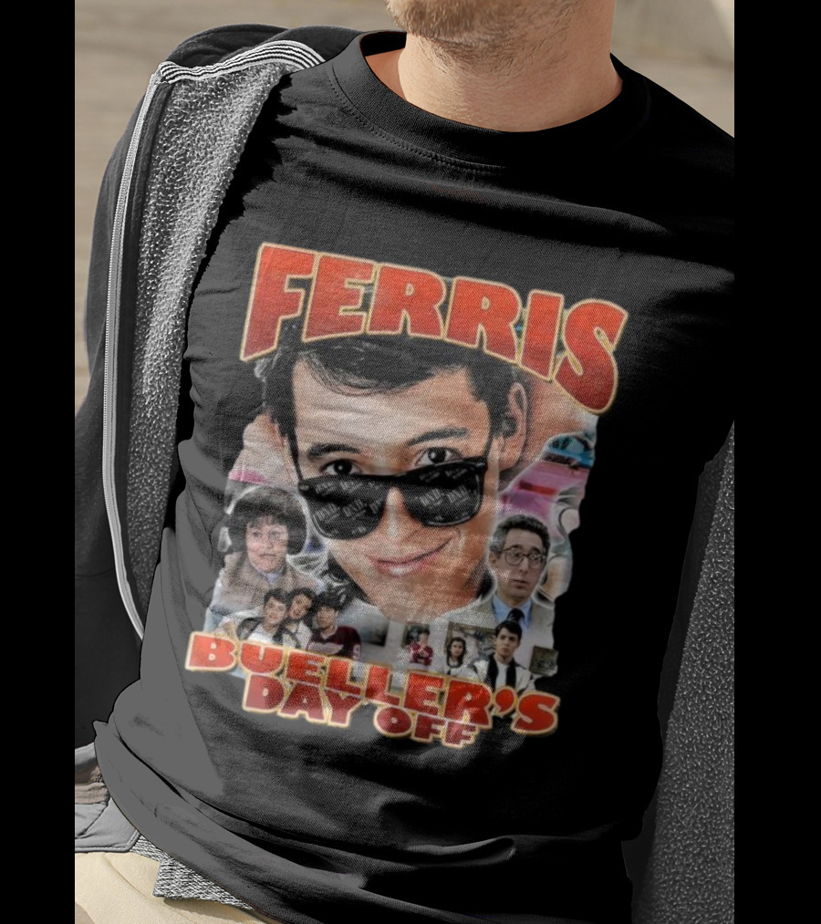Ferris Bueller's Day Off Vintage Collage T-Shirt