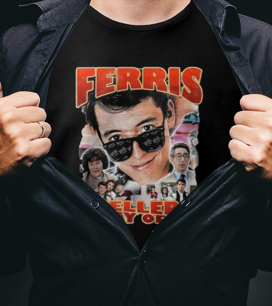 Ferris Bueller's Day Off Vintage Collage T-Shirt