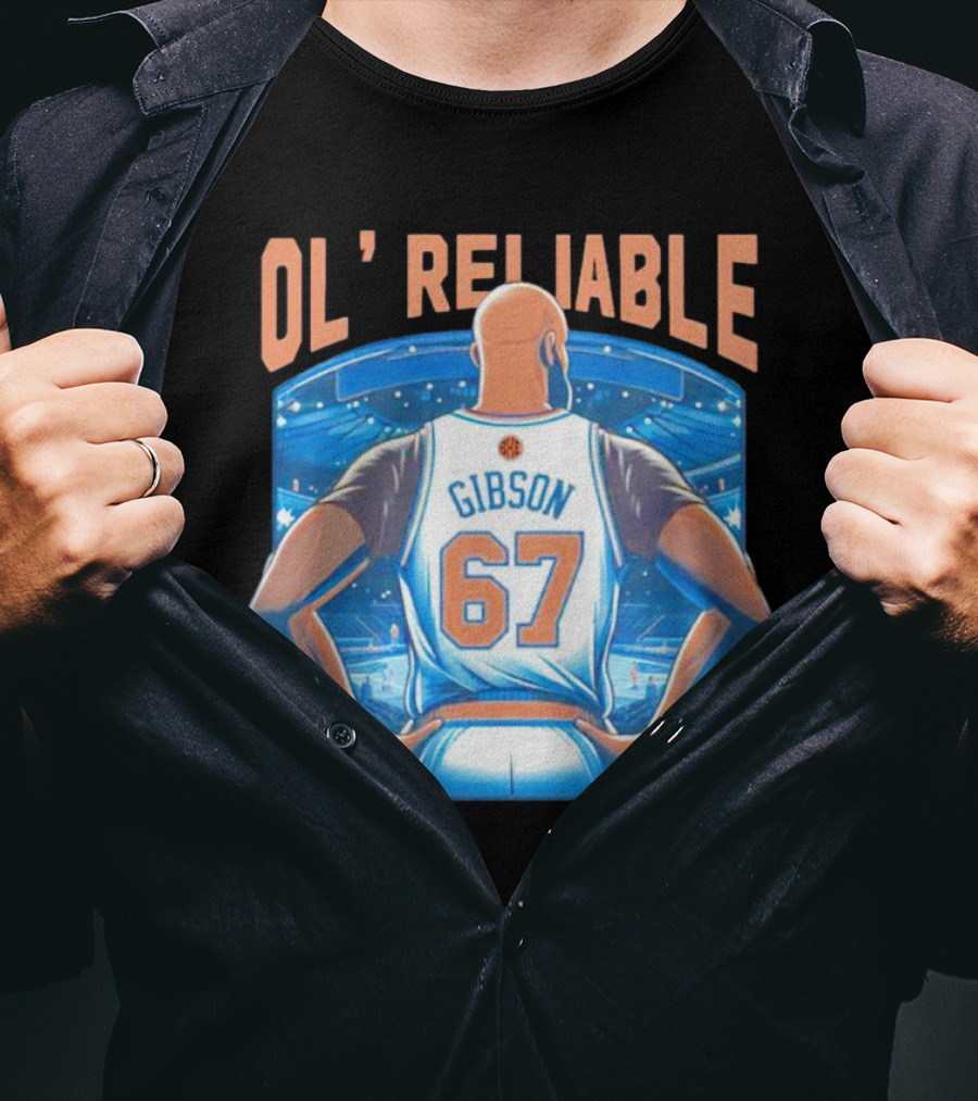 Gibson Ol' Reliable 67 Basketball Arena Scene T-Shirt