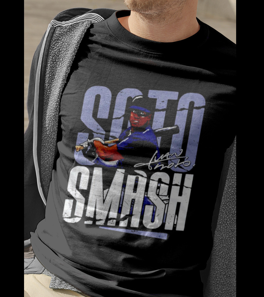 Soto Smash Juan Soto Cartoon Signature T-Shirt