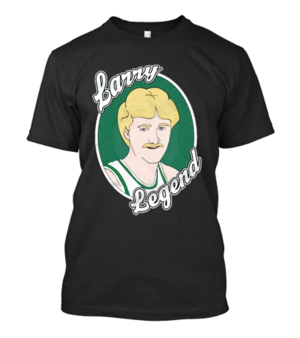 Larry Bird Legend Retro Illustration Basketball T-Shirt