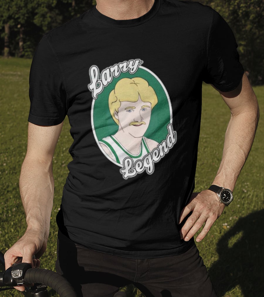 Larry Bird Legend Retro Illustration Basketball T-Shirt