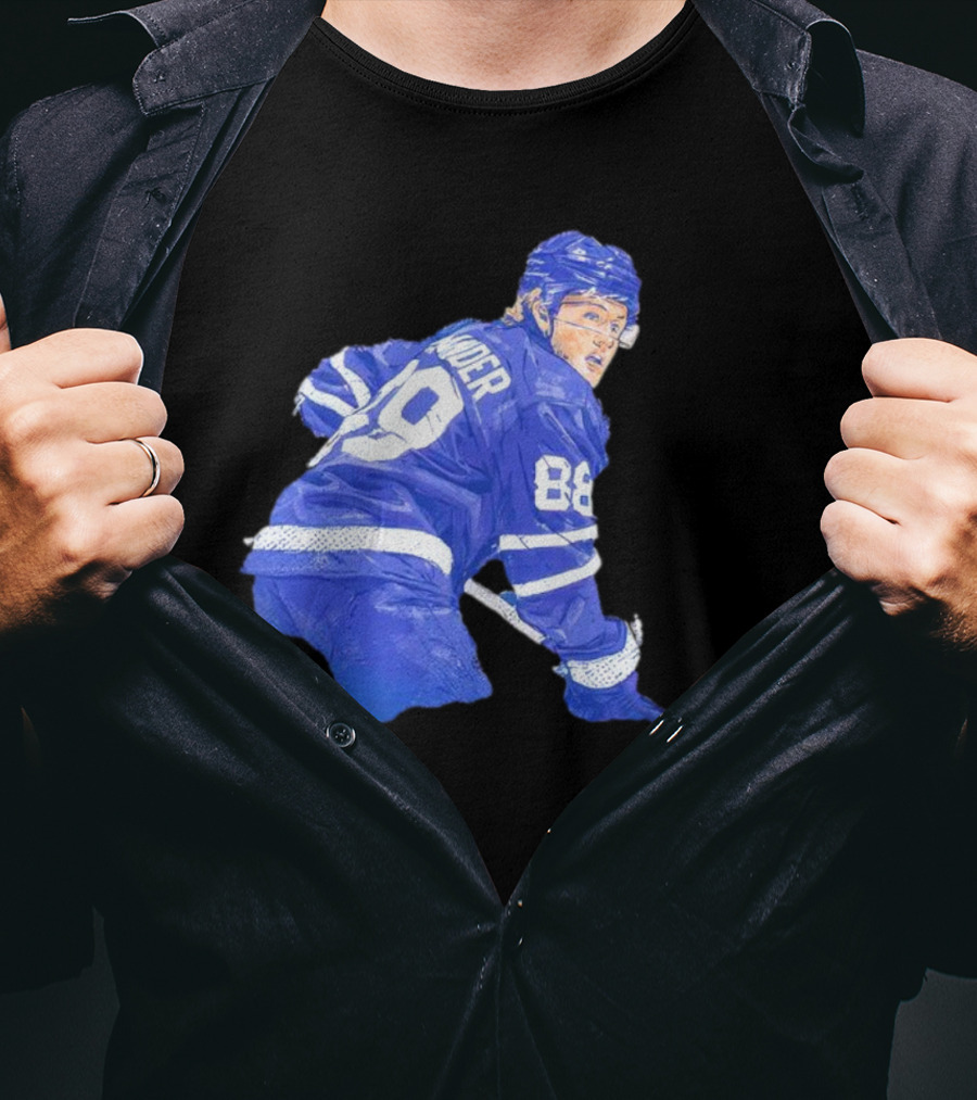 William Nylander Toronto Hockey Player Blue Jersey 88 T-Shirt