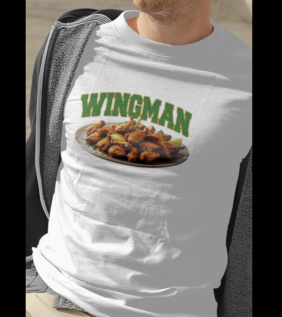 Wingman Chicken Wings Plate T-Shirt