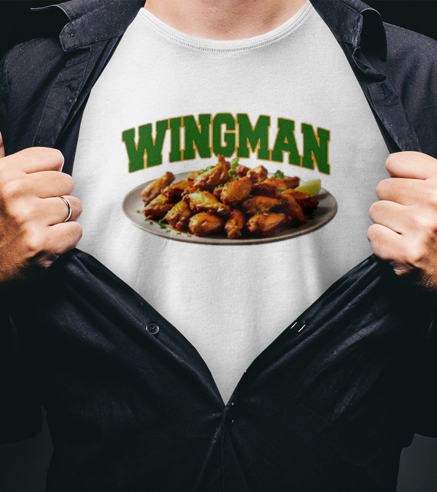 Wingman Chicken Wings Plate T-Shirt