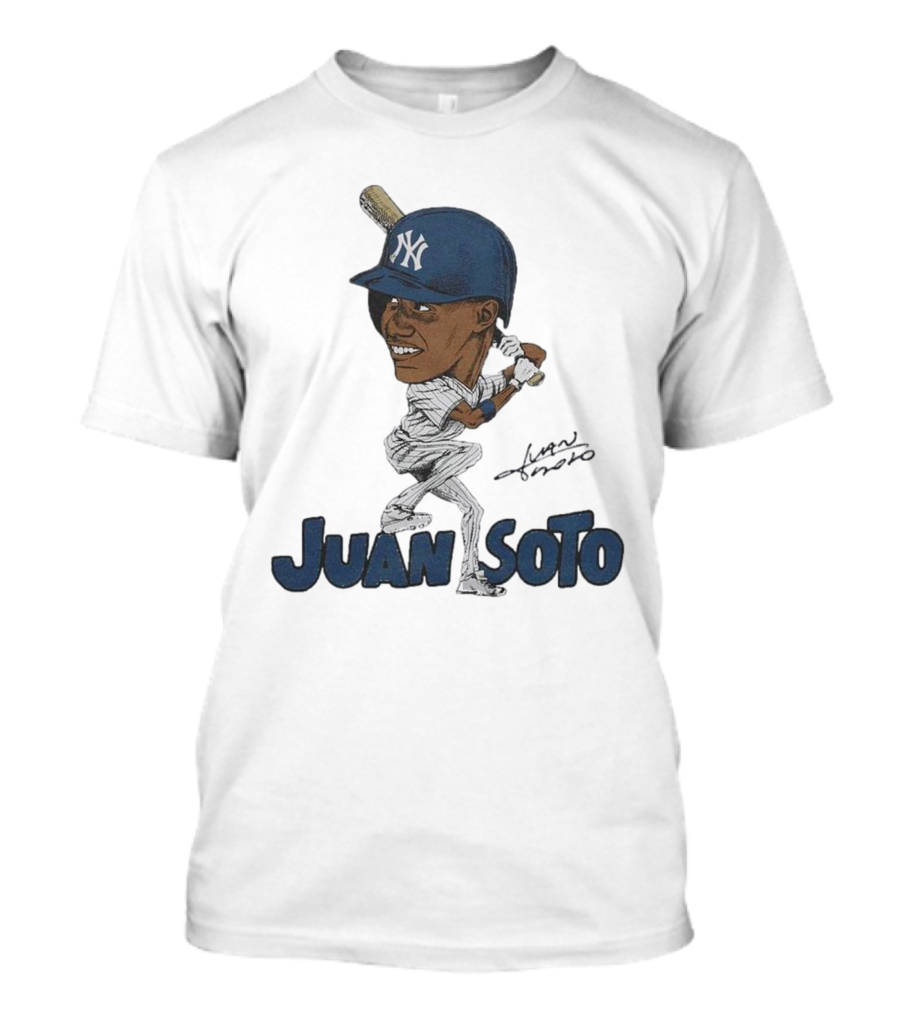 Yankees Juan Soto Baseball Caricature Signature T-Shirt