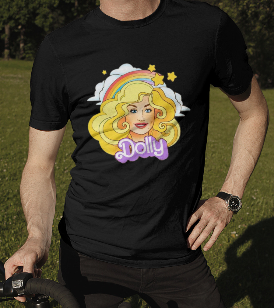 Dolly Rainbow Stars Iconic Doll T-Shirt