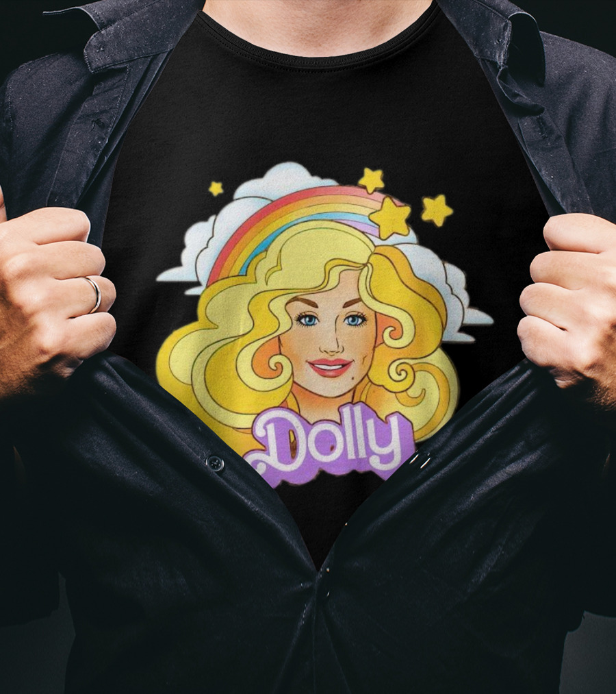 Dolly Rainbow Stars Iconic Doll T-Shirt