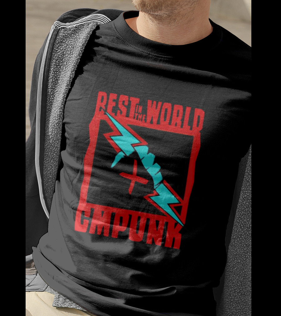 Best In The World CM Punk Catchomania Lightning Fist T-Shirt