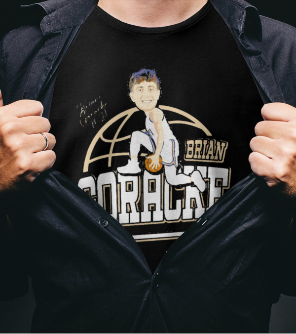 Brian Goracke Cartoon Signature Basketball T-Shirt