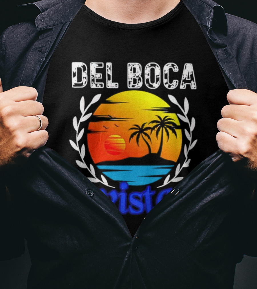 Del Boca Vista Palm Sunset T-Shirt
