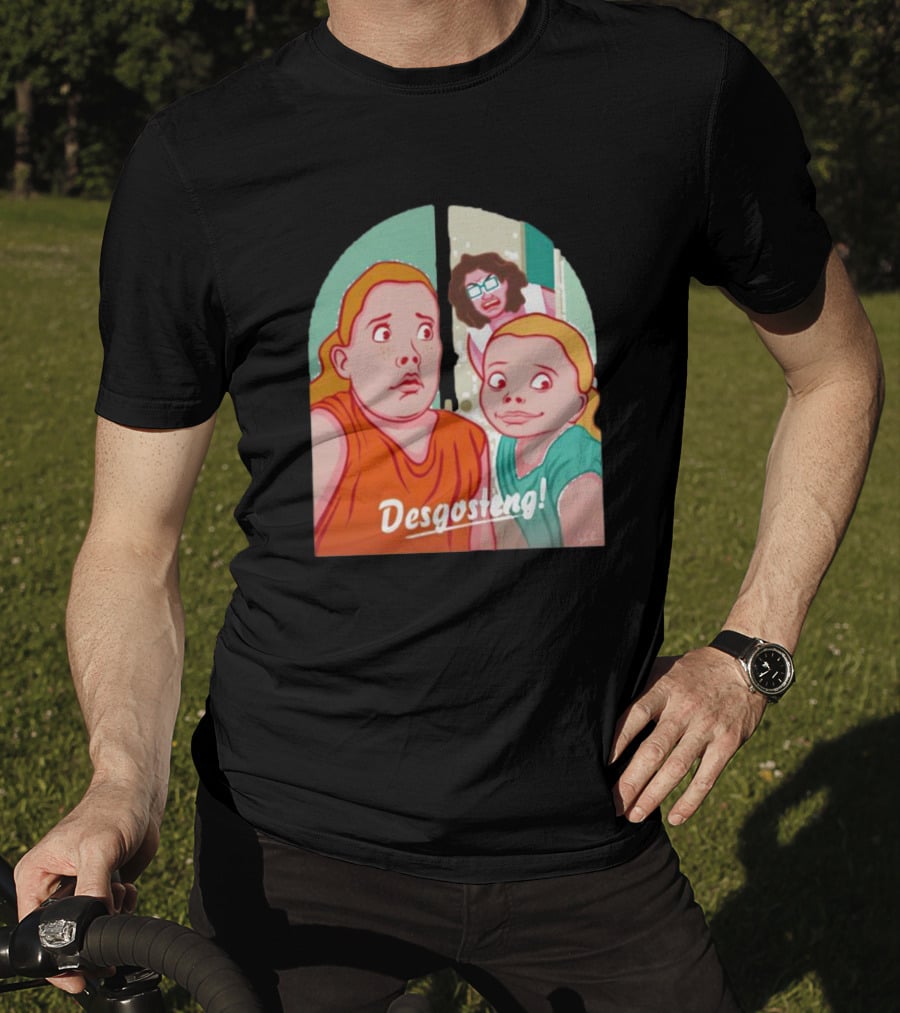 Desgosteng Nostalgic Cartoon Reaction Scene T-Shirt