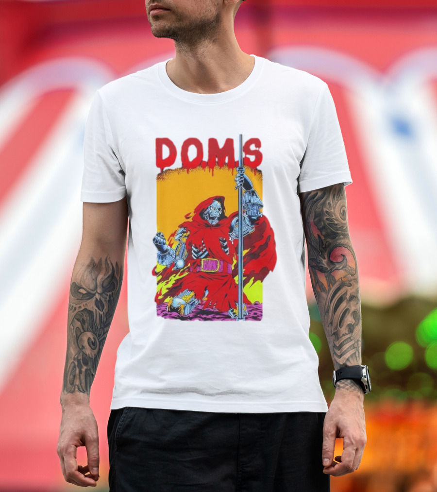 DOMS Warrior Skeleton Metal Armor Staff T-Shirt