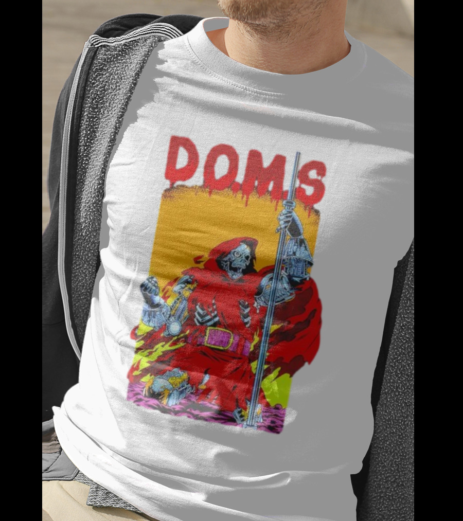 DOMS Warrior Skeleton Metal Armor Staff T-Shirt