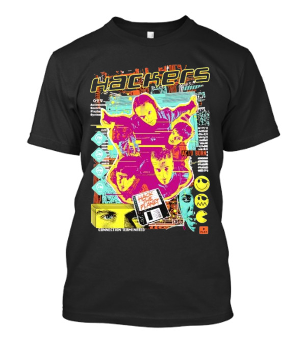 Hackers Acid Burn Connection Terminated Hack The Planet T-Shirt