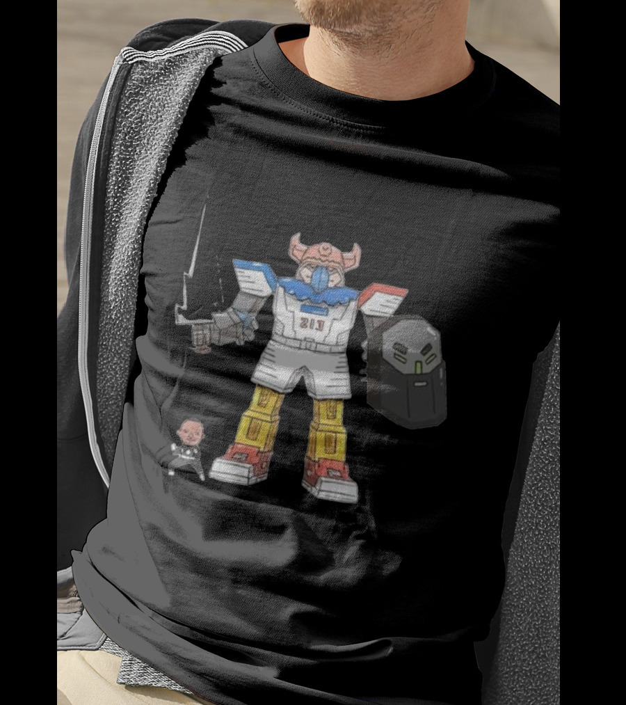 Janky Drawing Powell Rangers Robot Cartoon 213 T-Shirt