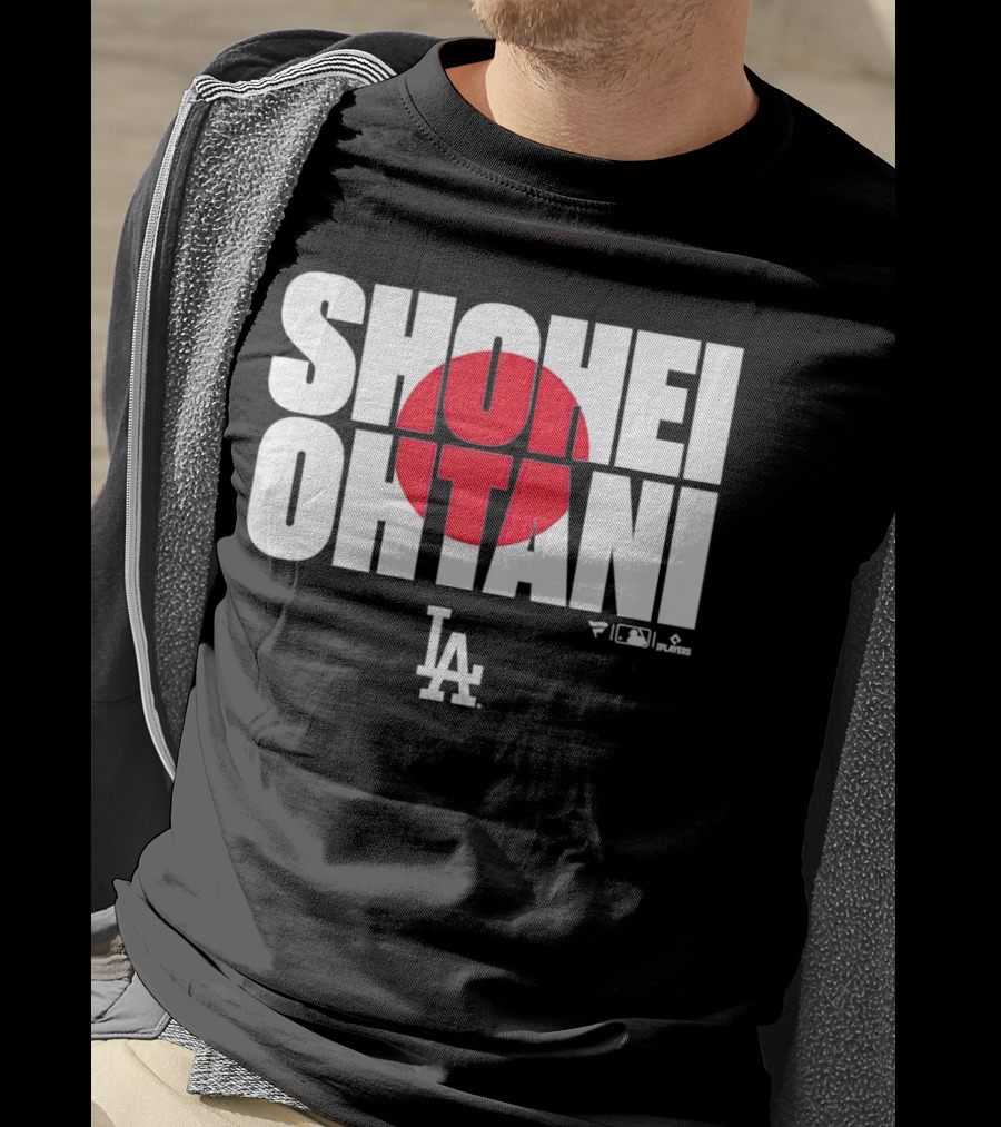 Shohei Ohtani Los Angeles Dodgers Japan Flag MLB Players T-Shirt