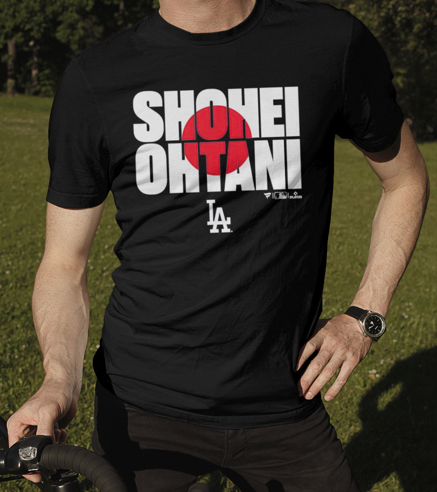 Shohei Ohtani Los Angeles Dodgers Japan Flag MLB Players T-Shirt