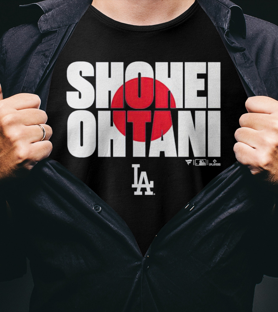 Shohei Ohtani Los Angeles Dodgers Japan Flag MLB Players T-Shirt