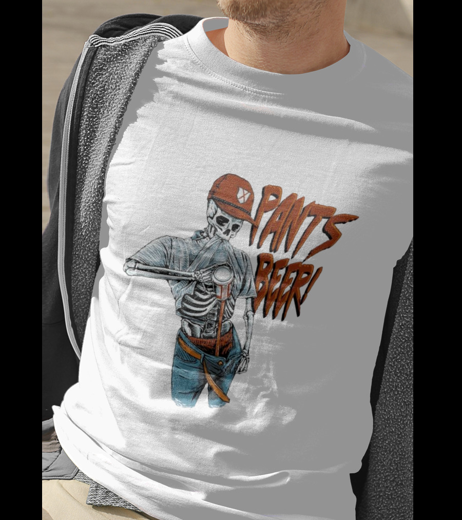 Skeleton Pants Beer T-Shirt