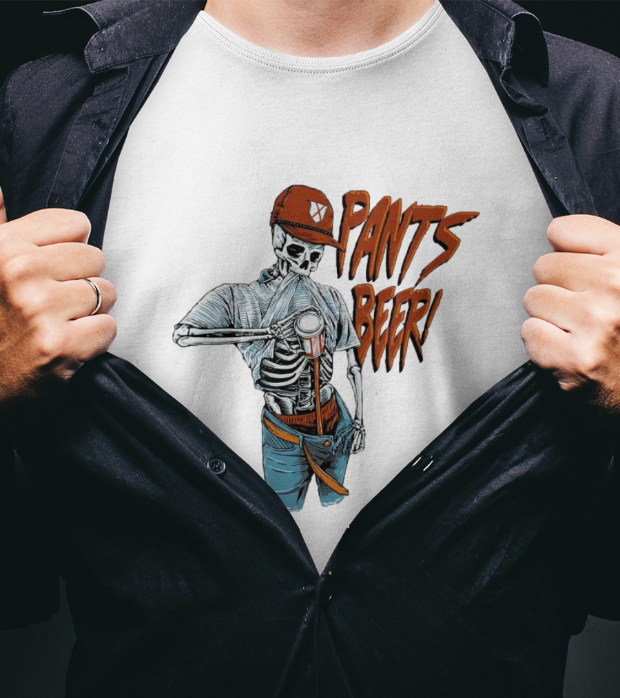Skeleton Pants Beer T-Shirt