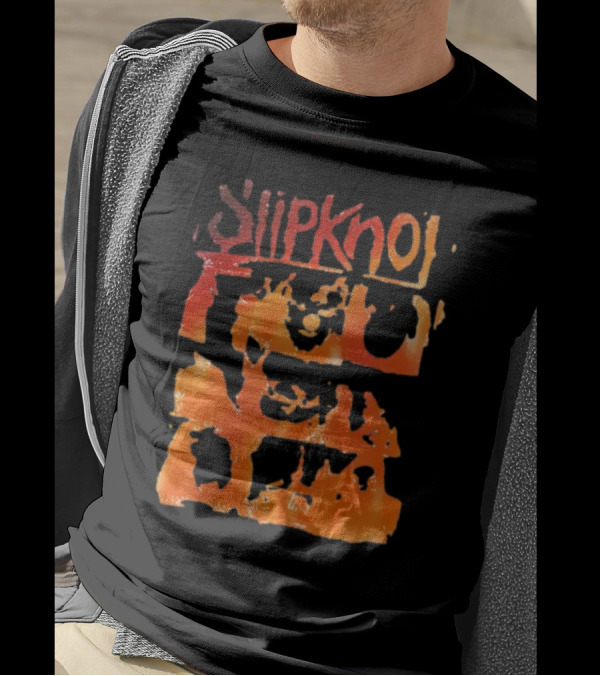 Slipknot The End So Far Orange Mask Grid T-Shirt
