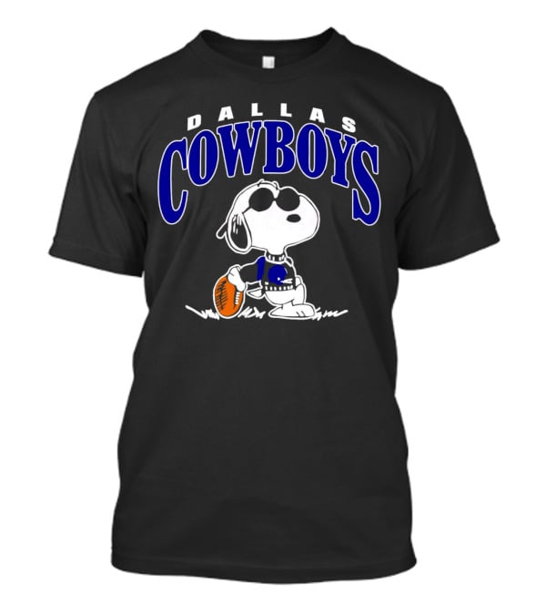 Dallas Cowboys Snoopy Football Player T-Shirt
