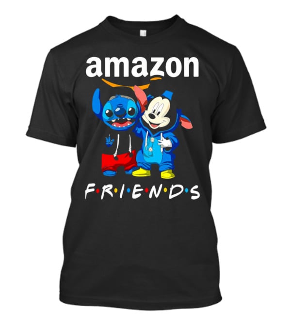 Stitch Mickey Amazon Friends Hoodie Characters T-Shirt