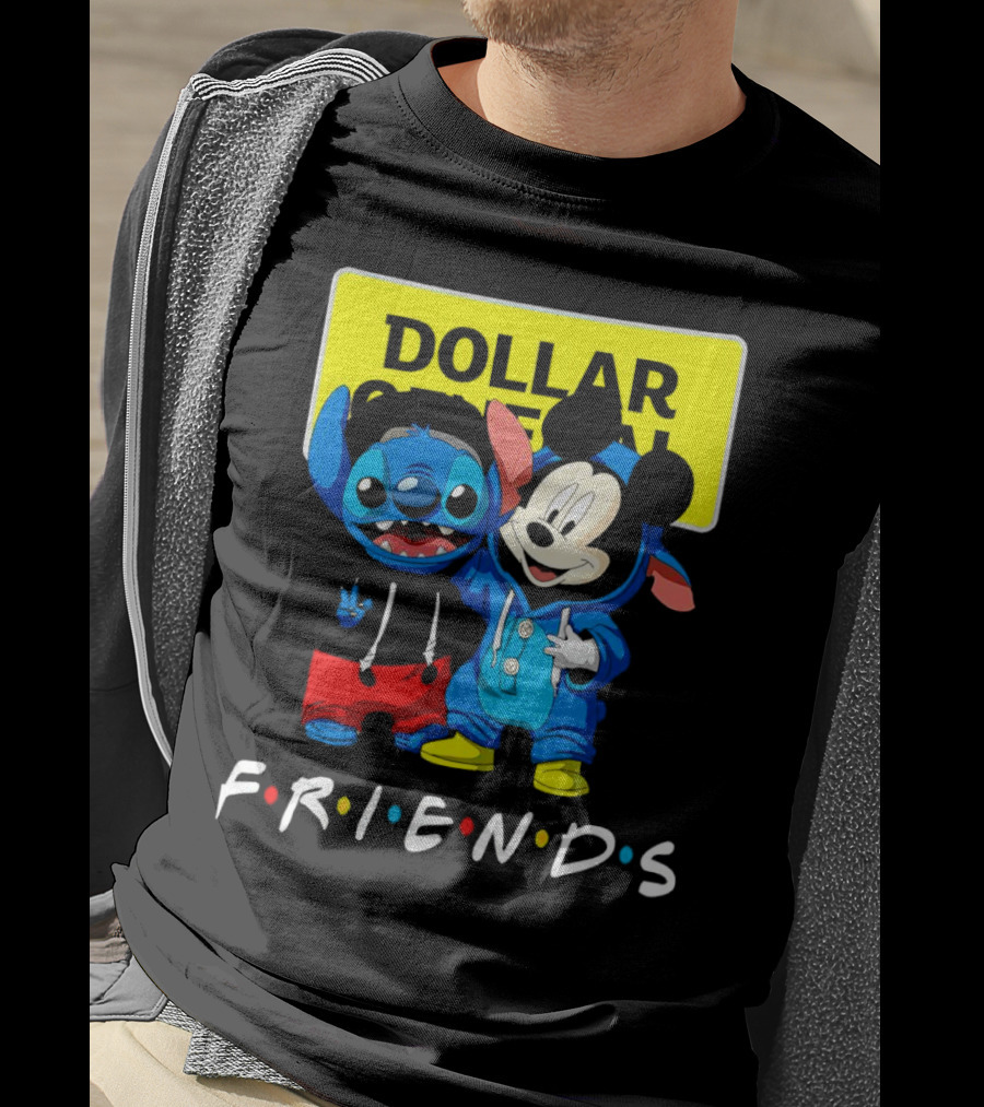Stitch Mickey Friends Dollar General T-Shirt