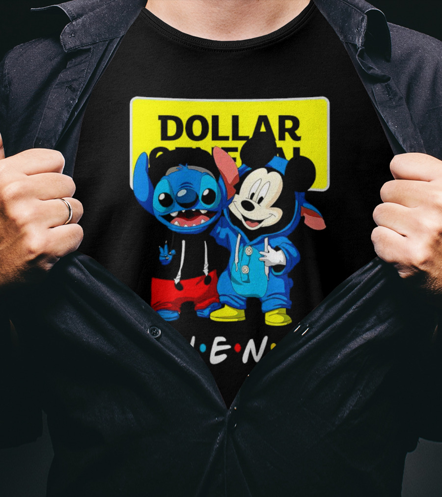 Stitch Mickey Friends Dollar General T-Shirt