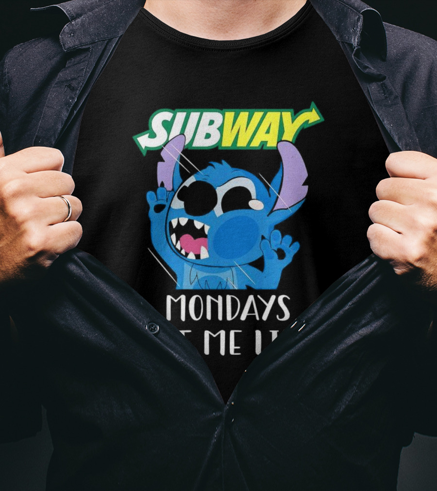 SUBWAY Mondays Got Me Like Stitch Reaction T-Shirt