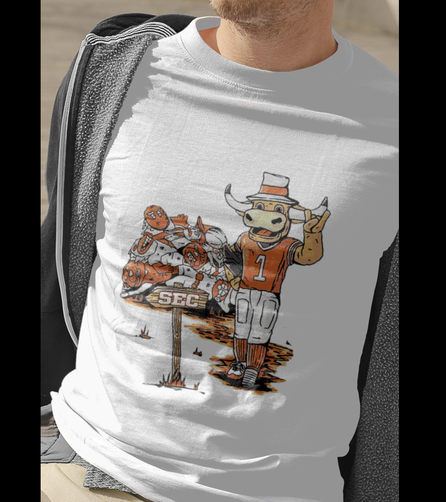 Texas Longhorns SEC Conference Champs Bull Mascot Sports T-Shirt