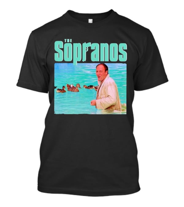 The Sopranos Tony In Water With Birds T-Shirt