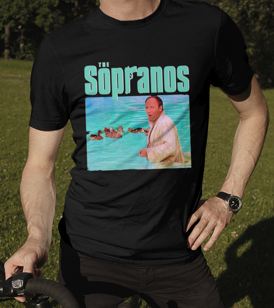The Sopranos Tony In Water With Birds T-Shirt