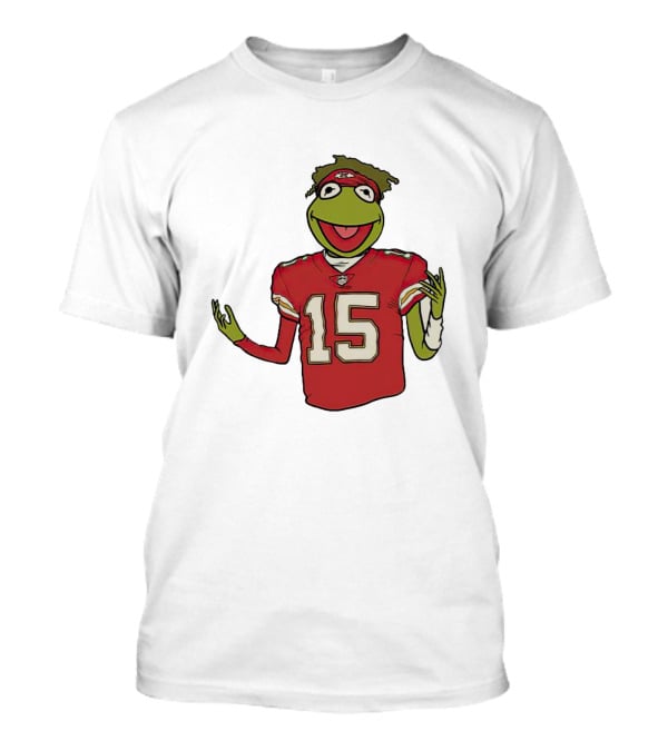 Chiefs Patrick Mahomes Kermit The Frog 15 Jersey T-Shirt