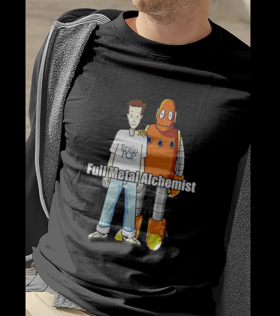 BrainPOP Fullmetal Alchemist Brotherhood Crossover Featuring Tim And Moby T-Shirt