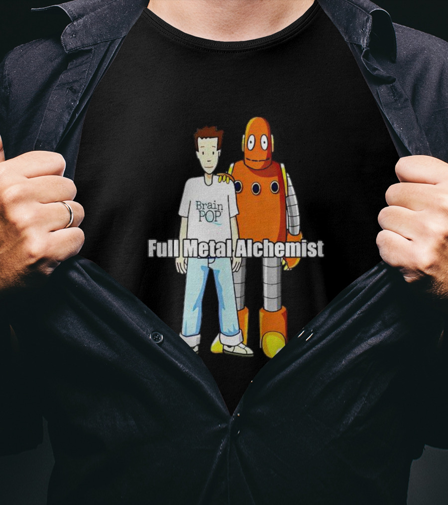 BrainPOP Fullmetal Alchemist Brotherhood Crossover Featuring Tim And Moby T-Shirt
