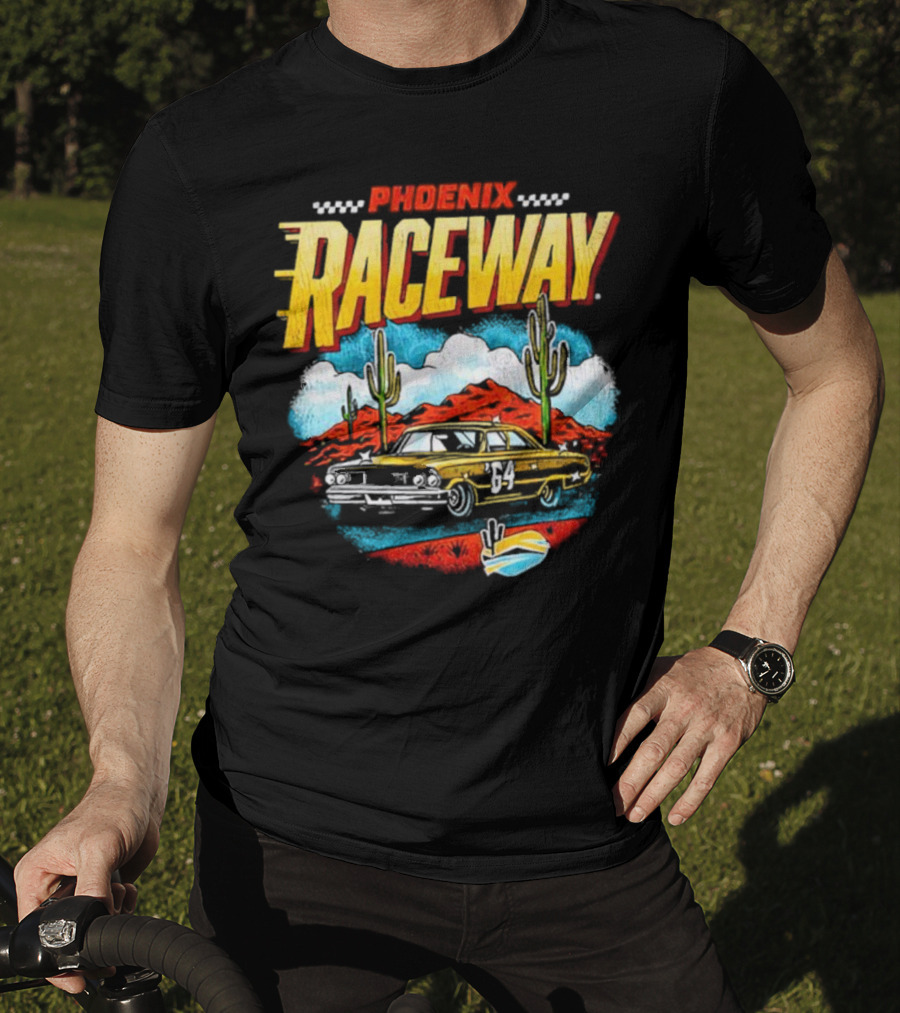 Phoenix Raceway Vintage Car Desert Scene Number 64 T-Shirt