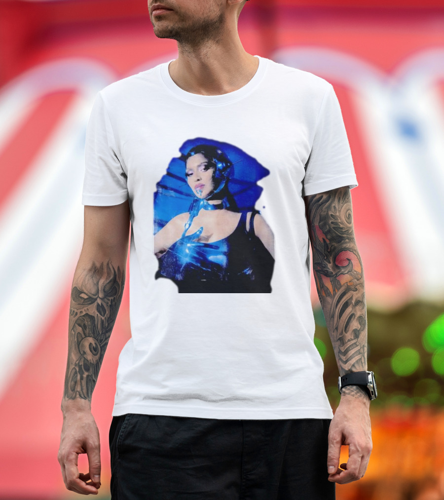 Robo Beyonce Futuristic Cyborg Aesthetic T-Shirt