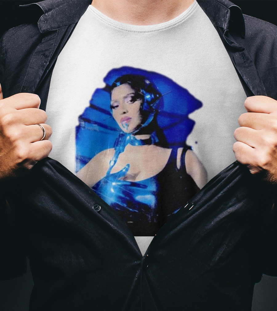 Robo Beyonce Futuristic Cyborg Aesthetic T-Shirt