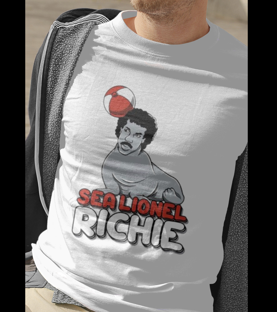 Sea Lionel Richie Beach Ball Animal Character T-Shirt