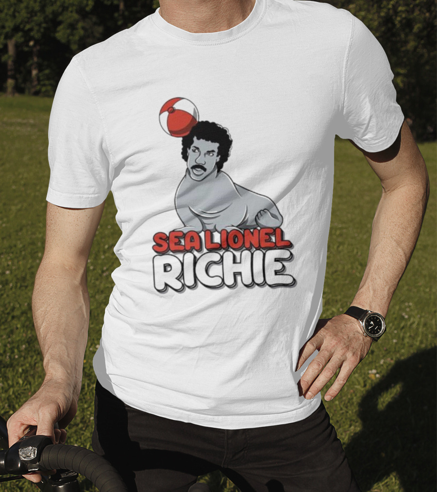 Sea Lionel Richie Beach Ball Animal Character T-Shirt