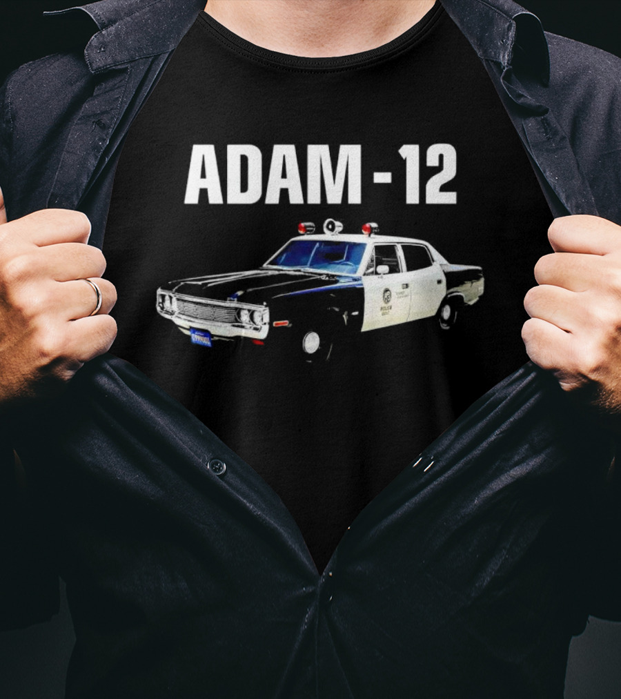 Adam-12 Police Patrol Car Classic TV Series T-Shirt