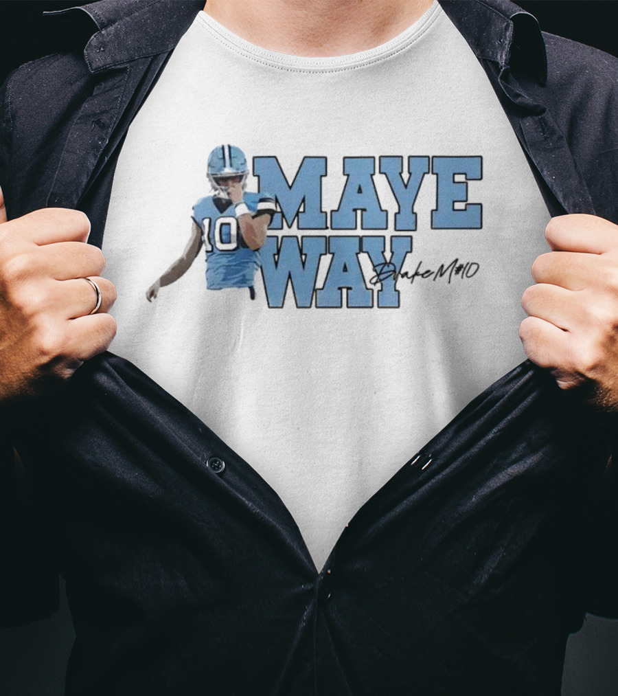 Maye Way Drake Maye Football 10 T-Shirt